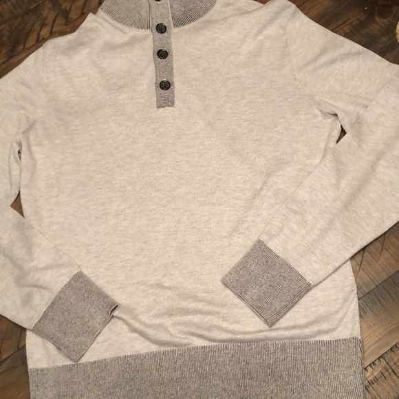 Banana Republic Other - Banana Republic Button Mock neck sweater
